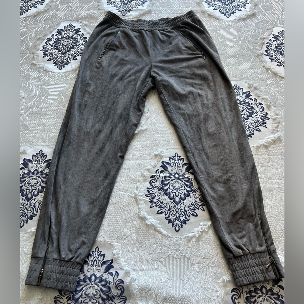 Suede joggers